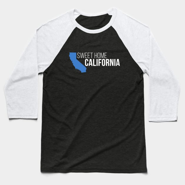 California Sweet Home Baseball T-Shirt by Novel_Designs